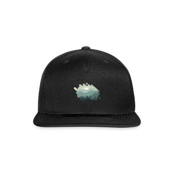 nature - Snapback Baseball Cap - black - Front