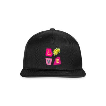 Love olives - Snapback Baseball Cap - black - Front