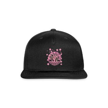 sakura,cherry blossom,blossom,flowers,flower - Snapback Baseball Cap - black - Front