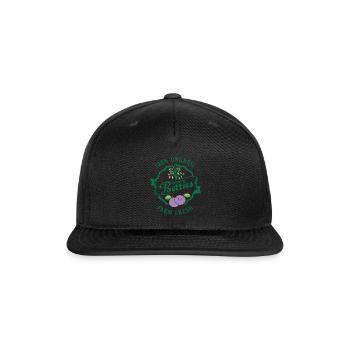 Organic Member Berries - Snapback Baseball Cap - black - Front