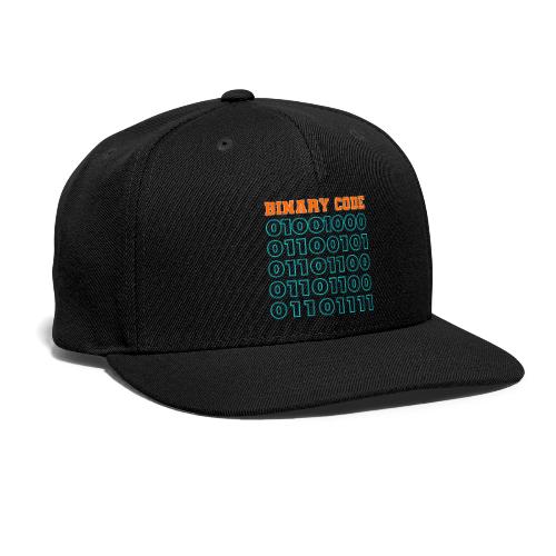 Say Hello in Binary code - Snapback Baseball Cap