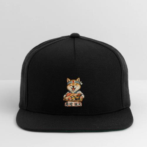 Funny Shiba Inu Sushi Kawaii Dog Tee - Snapback Baseball Cap
