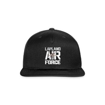 Lapland Air force Moskito Sweden Scandinavia - Snapback Baseball Cap - black - Front