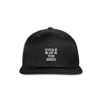 Cycle of the Seed Flowers - Snapback Baseball Cap - black - Front