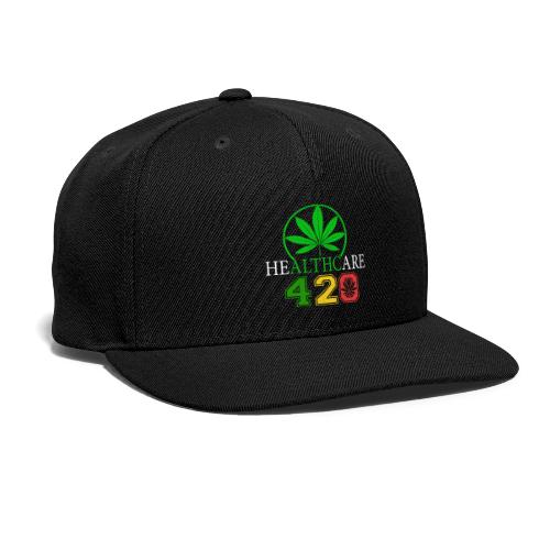 Silly 420 Healthy Herb Weed Marijuana Design - Snapback Baseball Cap
