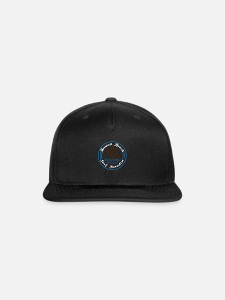 Fresh Hawaiian Style Tshirt Design Hawaii beach - Snapback Baseball Cap - black