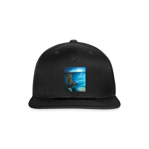 Mermaid over looking the sea - Snapback Baseball Cap