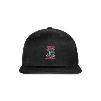 I Just Wanna Sit My Porch And Watch Hummingbirds - Snapback Baseball Cap - black - Front