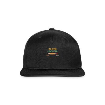 Retro Old-School Computer Pencil Funny Tech Teache - Snapback Baseball Cap - black - Front