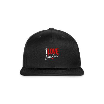 London - Snapback Baseball Cap - black - Front