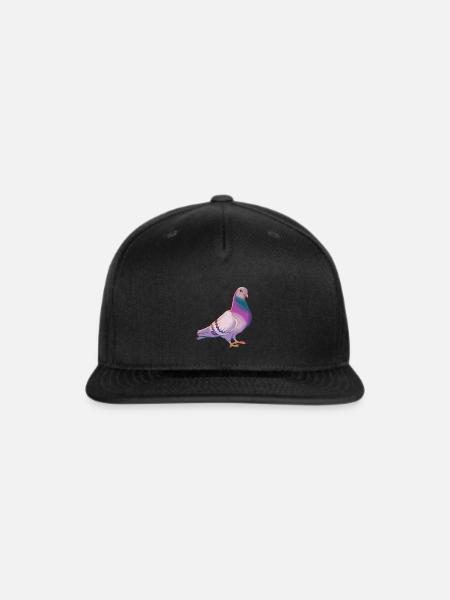 Pigeon - Snapback Baseball Cap - black