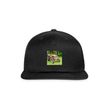 a vintage allis chalmers tractor socks - Snapback Baseball Cap - black - Front