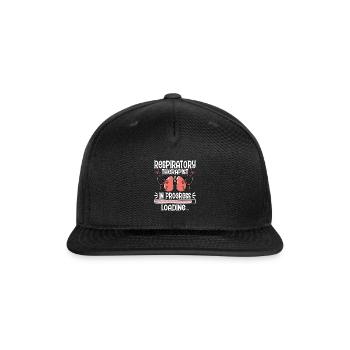 Respiratory Therapist In Progress - Future RT RRT - Snapback Baseball Cap - black - Front
