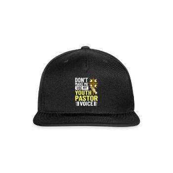 Youth Pastor Church Minister Clergy Christian - Snapback Baseball Cap - black - Front