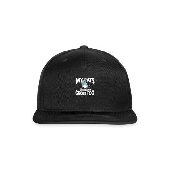 Rat Rodent Pet Rat Owners Domestic Rat - Snapback Baseball Cap - black - Front