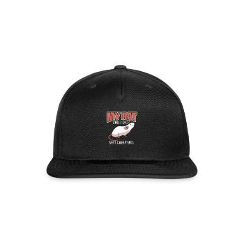 Rat Rodent Rat Lovers Mouse Pet - Snapback Baseball Cap - black - Front