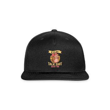 Rat Rodent Rat Lovers Mouse Pet - Snapback Baseball Cap - black - Front