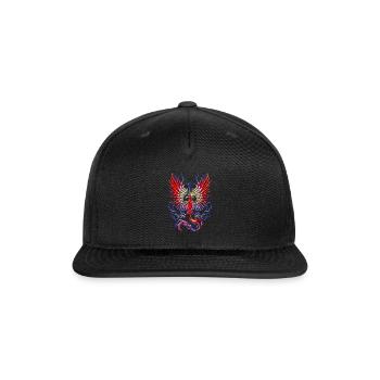 Thunderbird Mythical Cryptid Bird - Snapback Baseball Cap - black - Front