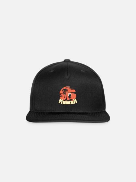 Hawaii - Snapback Baseball Cap - black
