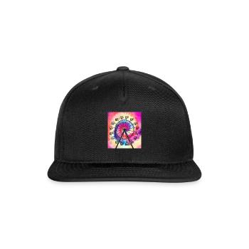 Chemistry Shirt, Ferrous Wheel Ferris Wheel - Snapback Baseball Cap - black - Front
