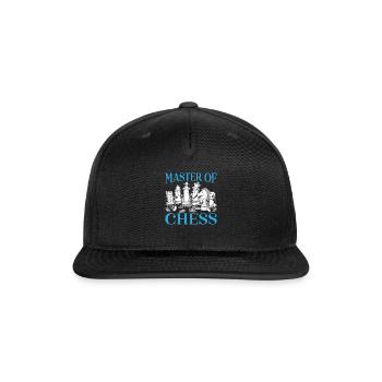Master Of Chess Sport Board Game Chess Player - Snapback Baseball Cap - black - Front