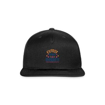 Cutest Chick In Kindergarten - Snapback Baseball Cap - black - Front