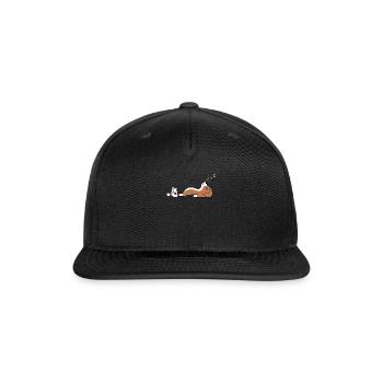 Beagle Sake Drunk - Snapback Baseball Cap - black - Front