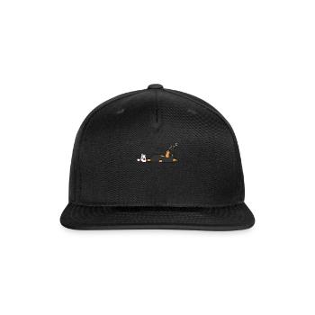 Miniature Pinscher Sake Drunk - Snapback Baseball Cap - black - Front