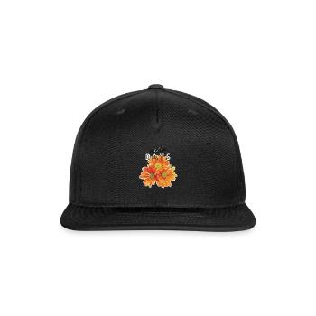 modern nice optimistic days - Snapback Baseball Cap - black - Front