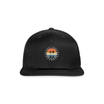 Bes Teas Shirt, Bubble Tea Bubble Milk Tea - Snapback Baseball Cap - black - Front