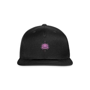 Lotus Flower Lotus Flower Garden Plant - Snapback Baseball Cap - black - Front