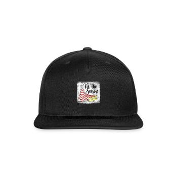 Little Tis The Season Christmas Tree Cakes Debbie - Snapback Baseball Cap - black - Front