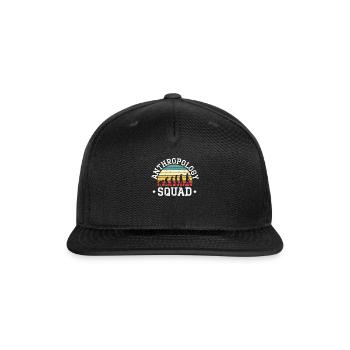 Anthropology Squad Science Prehistoric Archaeology - Snapback Baseball Cap - black - Front