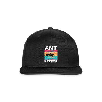 Ant Keeper Ant Whisperer Ant Lover Insect - Snapback Baseball Cap - black - Front