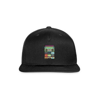 Cassette Music Classic - Snapback Baseball Cap - black - Front