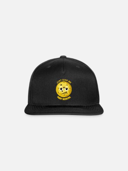 Funny Pickleball - Snapback Baseball Cap - black