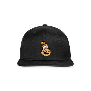 Funny Cat Face With Funky - Snapback Baseball Cap - black - Front