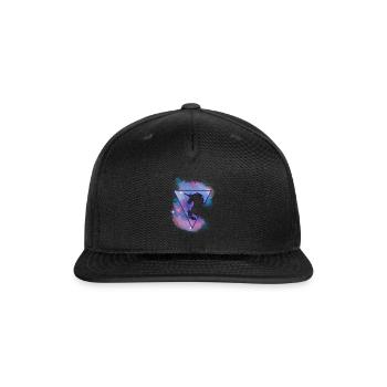 Unicorn Triangle - Snapback Baseball Cap - black - Front