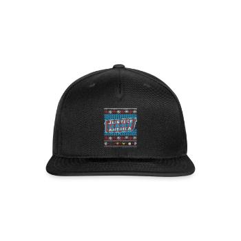 Ugly Christmas Sweater - Snapback Baseball Cap - black - Front