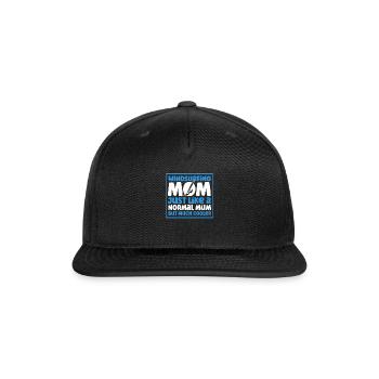 Windsurfing Surfboard Kite Gift for Windsurfer - Snapback Baseball Cap - black - Front