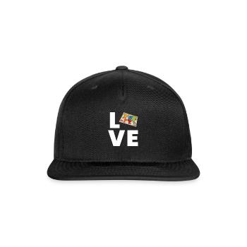 Risk - Love - Snapback Baseball Cap - black - Front