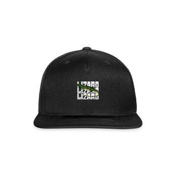 lizard - Snapback Baseball Cap - black - Front