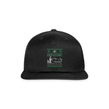 Welder Ugly Christmas - Snapback Baseball Cap - black - Front