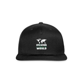 Educaters Change the World - Snapback Baseball Cap - black - Front