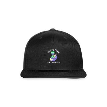 Earth Hour Time Environmentalist Save The Planet - Snapback Baseball Cap - black - Front