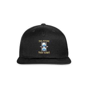 Earth Hour Time Environmentalist Save The Planet - Snapback Baseball Cap - black - Front