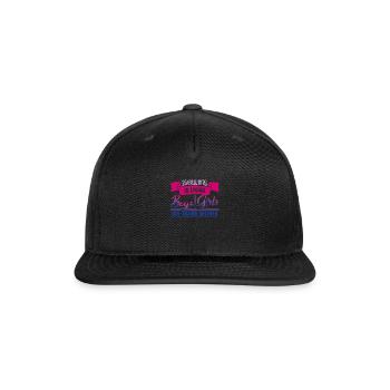 Bi Culture Bisexual Pride Flag - Snapback Baseball Cap - black - Front