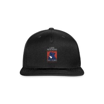 I Like Horror Movies Comfy Clothes - Snapback Baseball Cap - black - Front