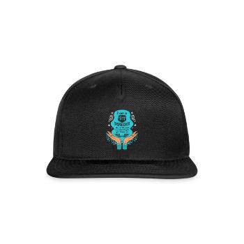 Dispatcher Shirt, I Am A 911 Dispatcher Angel - Snapback Baseball Cap - black - Front