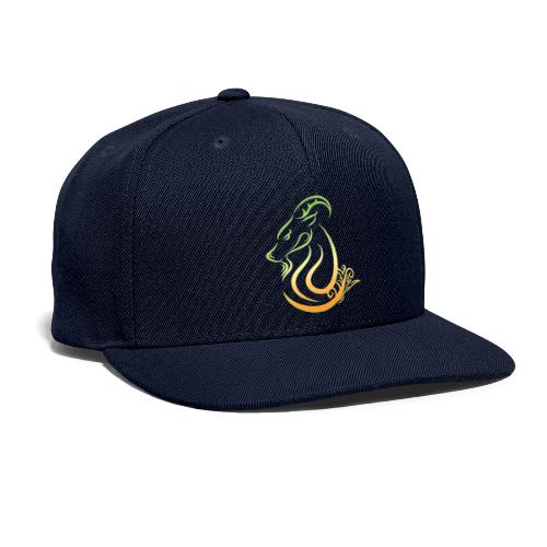 Capricorn Zodiac Sea Goat Astrology Logo - Snapback Baseball Cap